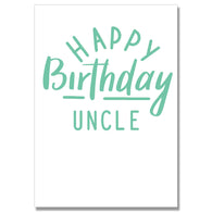 Happy Birthday Uncle Card